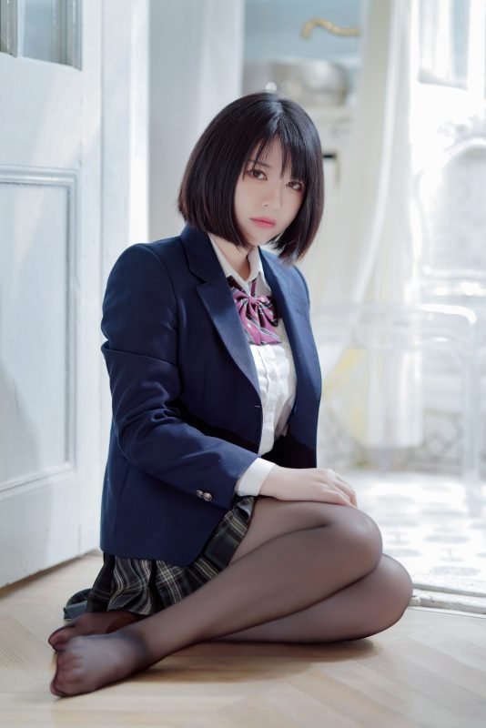 【写真】半半子 – 彼女の制服姿が好き 54P-84MB-Cos盒子