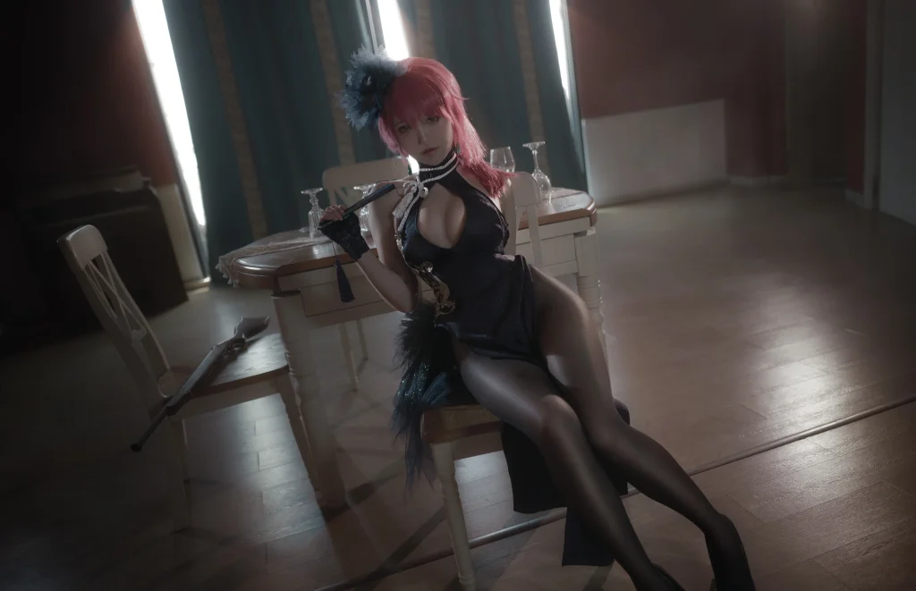 【写真】阿薰kaOri 黑太子旗袍 20P-181MB-Cos盒子